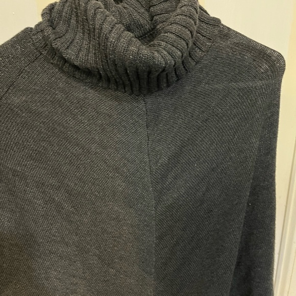 Shein l Dark Grey Poncho - Picture 3 of 5